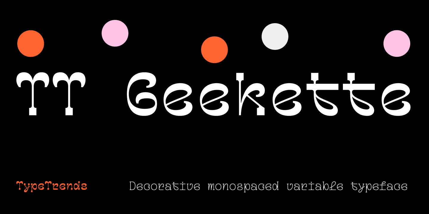 Przykładowa czcionka TT Geekette #1